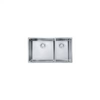 Franke CUX160 Cube 31 1/2" Double Basin Undermount Sink, Stainless Steel 
