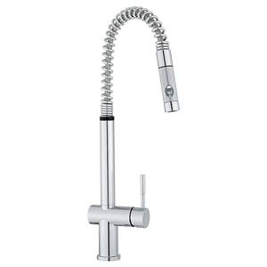 Franke FF2100 Oxygen Flex Series Pull-Down Kitchen Faucet With Side Lever, Polished Chrome