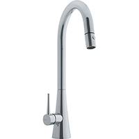 Franke FF2580 Just Series Pull-Down Kitchen Faucet with Side Lever, 1.75gpm (Satin Nickel)