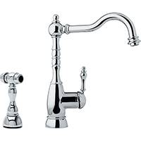 Franke FHF100 Farm House Series Arc Spout with Side Lever and Side Spray, 1.75gpm (Polished Chrome)