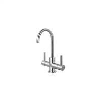 Franke LB13250 The Little Butler Series Hot & Filtered Cold Water Dispenser Faucet With 2 Handle Mixer, Stainless Steel