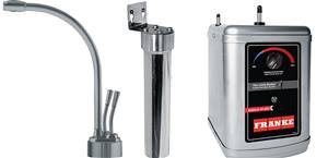 Franke LB9280 The Little Butler Series Hot & Filtered Cold Water Dispenser Faucet Combo, Satin Nickel