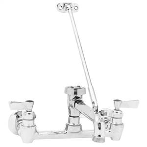 Fisher 19798 - 8-inch ADJ WALL FAUCET WITH LONG SERVICE SINK SPOUT & VACUUM BREAKER