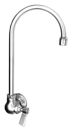 Fisher 20435 - SINGLE WALL WITH NIPPLE & ELBOW FAUCET WITH 6-inch SWIVEL GOOSENECKSPOUT