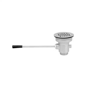Fisher - 24120 - Lever Waste Drain Assembly, Flat Strainer - 1 1/2