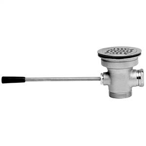 Fisher - 24155 - Lever Waste Drain Assembly, Flat Strainer - 2 OVF