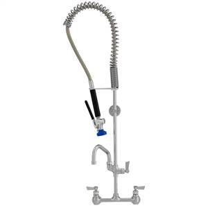 Fisher 24562 - STAINLESS STEEL 3/4 SPRING PRERINSE WITH 8-inch ADJ WALL CONTROLVALVE, 16-inch RISER, 30-inch HOSE, WALL BRACKET, ULTRA SPRAY VALVE,ADDON FAUCET WITH 14-inch SWING SPOUT & INLINE VACUUM BREAKER