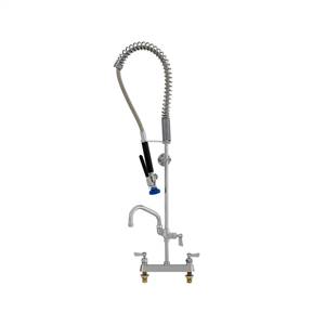 Fisher 24597 - STAINLESS STEEL 3/4-inch SPRING PRERINSE WITH 8-inch DECK CONTROL VALVE,16-inch RISER, 30-inch HOSE, WALL BRACKET, ULTRA SPRAY VALVE, ADDONFAUCET WITH 10-inch SWING SPOUT & INLINE VACUUM BREAKER