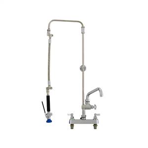 Fisher 24775 - STAINLESS STEEL 3/4-inch ULTRA PRERINSE WITH 8-inch DECK CONTROL VALVE,25-inch RISER, 15-inch HOSE, WALL BRACKET, ULTRA SPRAY VALVE & ADDONFAUCET WITH 10-inch SWING SPOUT