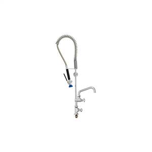 Fisher 25135 - 3/4-inch SPRING PRERINSE WITH SINGLE DECK CONTROL VALVE, 16-inch RISER, 36-inch HOSE, WALL BRACKET, ULTRA SPRAY VALVE & ADDON FAUCET WITH 14-inch SWING SPOUT