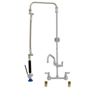 Fisher 25410 - 3/4-inch ULTRA PRERINSE WITH 8-inch BACKSPLASH WITH ELBOWS CONTROLVALVE, 21-inch RISER, 15-inch HOSE, WALL BRACKET, ULTRA SPRAY VALVE &ADDON FAUCET WITH 14-inch SWING SPOUT