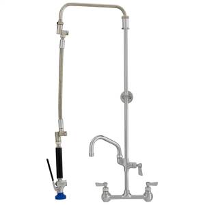 Fisher 26565 - ULTRA PRERINSE WITH 8-inch BACKSPLASH CONTROL VALVE, 25-inch RISER, 12-inchHOSE, WALL BRACKET, ULTRA SPRAY VALVE & ADDON FAUCET WITH 6-inch SWING SPOUT