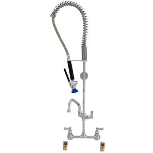 Fisher 27359 - SPRING PRERINSE WITH 8-inch BACKSPLASH WITH ELBOWS CONTROL VALVE, 16-inch RISER, 30-inch HOSE, WALL BRACKET, ULTRA SPRAY VALVE, ADDON FAUCETWITH 8-inch SWING SPOUT & INLINE VACUUM BREAKER