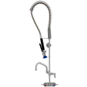 Fisher 27413 - SPRING PRERINSE WITH 4-inch BACKSPLASH CONTROL VALVE, 16-inch RISER, 30-inchHOSE, WALL BRACKET, ULTRA SPRAY VALVE, ADDON FAUCET WITH 6-inch SWING SPOUT & INLINE VACUUM BREAKER