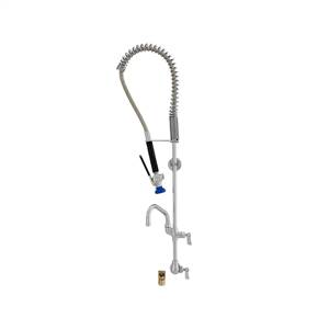 Fisher 28169 - SPRING PRERINSE WITH SINGLE BACKSPLASH WITH ELBOW CONTROL VALVE,16-inch RISER, 36-inch HOSE, WALL BRACKET, ULTRA SPRAY VALVE & ADDONFAUCET WITH 10-inch SWING SPOUT