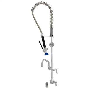 Fisher 28215 - SPRING PRERINSE WITH SINGLE BACKSPLASH WITH ELBOW CONTROL VALVE16-inch RISER, 30-inch HOSE, WALL BRACKET, ULTRA SPRAY VALVE, ADDONFAUCET WITH 6-inch SWING SPOUT & INLINE VACUUM BREAKER