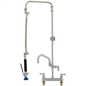 Fisher 30694 - ULTRA PRERINSE WITH 8-inch DECK CONTROL VALVE, 25-inch RISER, 12-inch HOSE,WALL BRACKET, ULTRA SPRAY VALVE & ADDON FACUET WITH 6-inch SWINGSPOUT