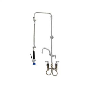 Fisher 30996 - ULTRA PRERINSE WITH WIDESPREAD CONTROL VALVE, 25-inch RISER, 12-inchHOSE, WALL BRACKET, ULTRA SPRAY VALVE & ADDON FAUCET WITH 12-inch SWING SPOUT