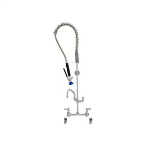 Fisher 34088 - STAINLESS STEEL SPRING PRERINSE WITH 8-inch BACKSPLASH WITH ELBOWSCONTROL VALVE, 16-inch RISER, 30-inch HOSE, ULTRA SPRAY VALVE, ADDONFAUCET WITH 10-inch SWING SPOUT & INLINE VACUUM BREAKER