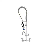 Fisher - 34452 - Spring Style Pre-Rinse Faucet - 8-inch Backsplash Mounted, Wall Bracket, 10-inch Add-On Faucet Spout