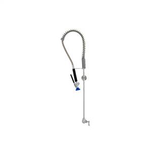 Fisher 35688 - STAINLESS STEEL SPRING PRERINSE WITH SINGLE WALL CONTROL VALVE,21-inch RISER, 30-inch HOSE, WALL BRACKET, ULTRA SPRAY VALVE & INLINEVACUUM BREAKER