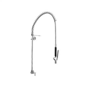 Fisher 35831 - STAINLESS STEEL SPRING GLASS FILLER WITH SINGLE WALL CONTROLVALVE, 21-inch RISER, 30-inch HOSE, WALL BRACKET, GLASS FILLER VALVE &INLINE VACUUM BREAKER