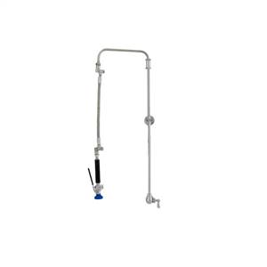 Fisher 41475 - STAINLESS STEEL ULTRA PRERINSE WITH SINGLE WALL CONTROL VALVE, 31-inch RISER, 12-inch HOSE, WALL BRACKET & ULTRA SPRAY VALVE