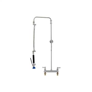Fisher 41580 - STAINLESS STEEL ULTRA PRERINSE WITH 8-inch DECK CONTROL VALVE, 31-inch RISER, 12-inch HOSE, WALL BRACKET & ULTRA SPRAY VALVE