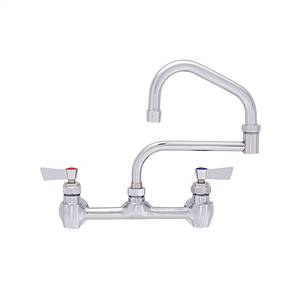 Fisher - 46558 - 8-inch Backsplash Mounted Faucet - 21-inch Double Swing Spout
