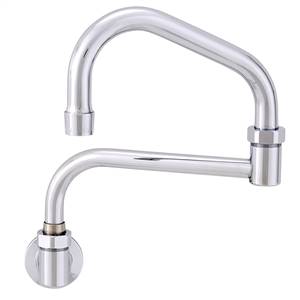 Fisher - 46736 - Single Hole Backsplash Mounted Faucet - 15-inch Double Swing Spout