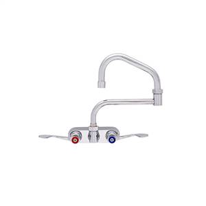 Fisher - 48623 - 4-inch Backsplash Mounted Faucet - 17-inch Double Swing Spout, Wristblade Handles