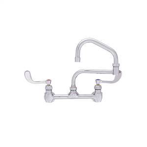 Fisher - 48771 - 8-inch Adjustable Wall Mounted Faucet - 21-inch Double Swing Spout, Wristblade Handles