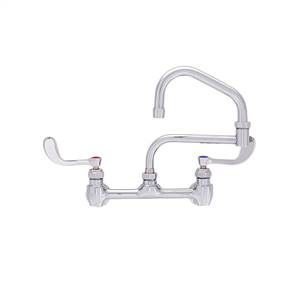 Fisher - 57517 - 8” Wall Mounted Faucet with Eccentrics, 13-inch Double Jointed Swing Spout and Wrist Handles 