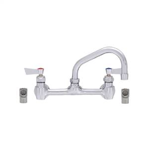 Fisher - 60526 - 8” Wall Mounted Faucet with Concentrics and Elbow, 16-inch Swing Spout and Lever Handles 