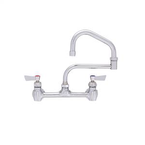 Fisher - 60623 - 8” Wall Mounted Faucet with Concentrics, 21-inch Double Jointed Swing Spout and Lever Handles 