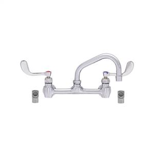 Fisher - 61190 - 8” Wall Mounted Faucet with Concentrics and Elbow, 6-inch Swing Spout and Wrist Handles 