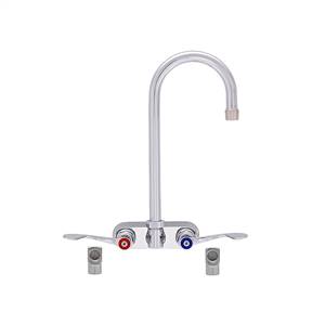 Fisher - 62499 - 4” Wall Body with Concentrics and Elbow, 12-inch Gooseneck Spout and Wrist Handles 