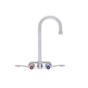 Fisher - 62537 - 4” Wall Body with Eccentrics, 12-inch Gooseneck Spout and Wrist Handles 