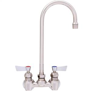 Fisher - 62685 - 4” Wall Body with Eccentrics, 6-inch Gooseneck Spout and Lever Handles 