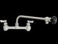 Fisher - 65463 - 8” Wall Body with Concentrics and Elbow, 12-inch Control Spout and Lever Handles 