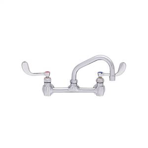 Fisher - 91111 - 8-inch Backsplash Mounted Faucet - 10-inch Swivel Spout, Wristblade Handles