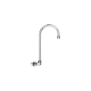 Fisher - 9131 - Single Hole Backsplash Mounted Faucet - 6-inch Rigid Gooseneck Spout