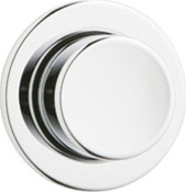 Geberit 115.114.21.1 - Round Single Flush Button Actuator Plate, Molded Plastic - Polished Chrome