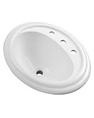 Gerber - S-RIM LAVATORY FAUCET 23.5-inch X19.25-inch OVAL 8-inch C WHT.