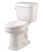 Gerber 20-010 - Picturesque™ Suite 1.6 gpf (6 Lpf) Elongated, ErgoHeight™ 2 Piece Toilet, 12 inch Rough-In