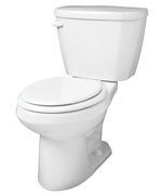 Gerber 21-504 Viper High Performance Round Front Two-Piece Toilet - 14-inch Rough-In