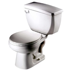 Gerber 21-700 Aqua Saver Two Piece Round-Front Gravity Fed Toilet