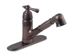 Gerber 40-480-RB Brianne Single Handle Pull-Down Kitchen Faucet with Traditional Styling, Oil Rubbed Bronze