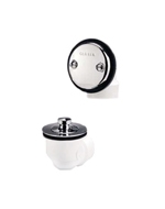 Gerber 41-552-76 Classics Schedule 40 PVC Lift & Turn Drain Kit for Standard Tub with Retaining Ring Chrome