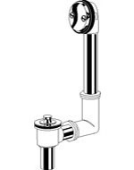Gerber 41-856-88 Classics Lift & Turn 20 Gauge Drain in Shoe for Standard Tub with "Clean Out Here" Faceplate Chrome